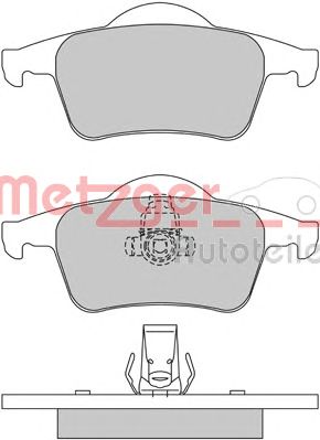 METZGER 1170011 -  Комплект тормозных колодок, дисковый тормоз