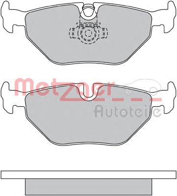 METZGER 1170014 -  Комплект тормозных колодок, дисковый тормоз