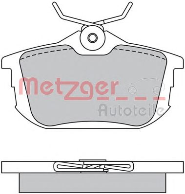 METZGER 1170021 -  Комплект тормозных колодок, дисковый тормоз