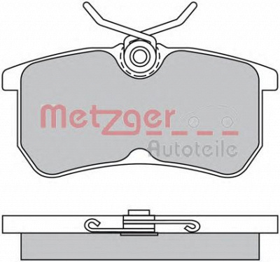 METZGER 1170025 -  Комплект тормозных колодок, дисковый тормоз