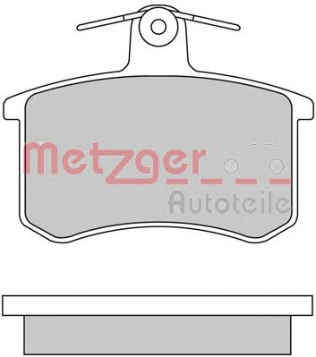 METZGER 1170030 -  Комплект тормозных колодок, дисковый тормоз