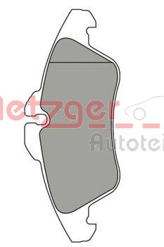 METZGER 1170071 -  Комплект тормозных колодок, дисковый тормоз