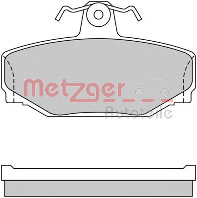 METZGER 1170074 -  Комплект тормозных колодок, дисковый тормоз