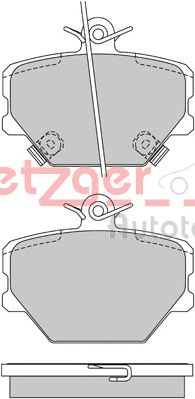 METZGER 1170077 -  Комплект тормозных колодок, дисковый тормоз