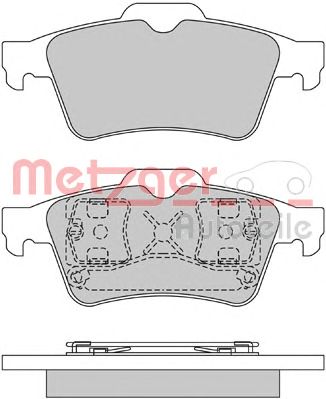 METZGER 1170080 -  Комплект тормозных колодок, дисковый тормоз