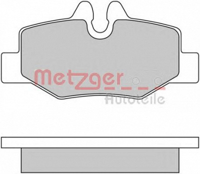 METZGER 1170081 -  Комплект тормозных колодок, дисковый тормоз