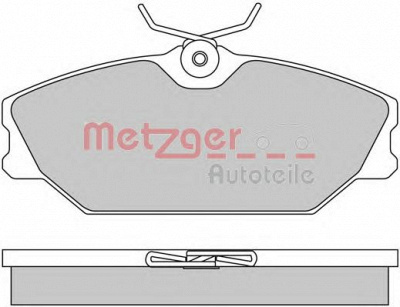 METZGER 1170084 -  Комплект тормозных колодок, дисковый тормоз