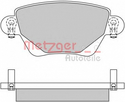 METZGER 1170096 -  Комплект тормозных колодок, дисковый тормоз