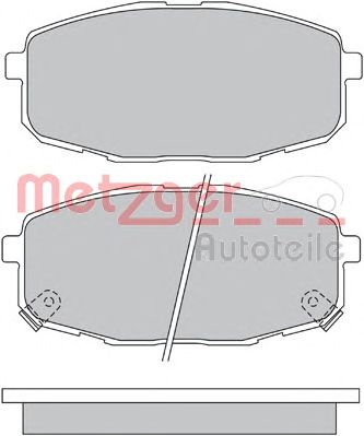 METZGER 1170097 -  Комплект тормозных колодок, дисковый тормоз