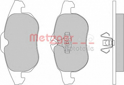 METZGER 1170100 -  Комплект тормозных колодок, дисковый тормоз