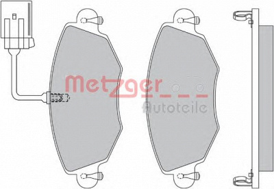 METZGER 1170107 -  Комплект тормозных колодок, дисковый тормоз