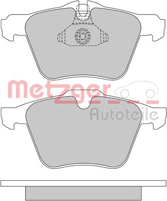 METZGER 1170126 -  Комплект тормозных колодок, дисковый тормоз