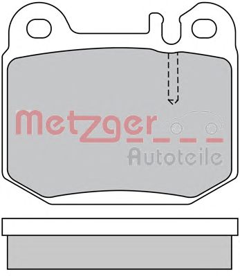 METZGER 1170157 -  Комплект тормозных колодок, дисковый тормоз