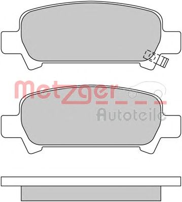 METZGER 1170167 -  Комплект тормозных колодок, дисковый тормоз