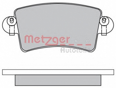 METZGER 1170171 -  Комплект тормозных колодок, дисковый тормоз