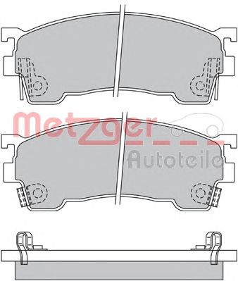 METZGER 1170183 -  Комплект тормозных колодок, дисковый тормоз
