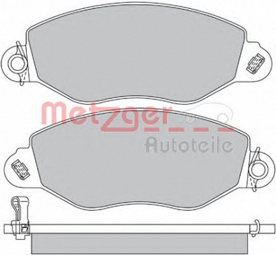 METZGER 1170210 -  Комплект тормозных колодок, дисковый тормоз