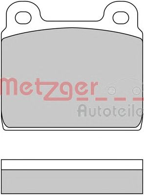 METZGER 1170222 -  Комплект тормозных колодок, дисковый тормоз