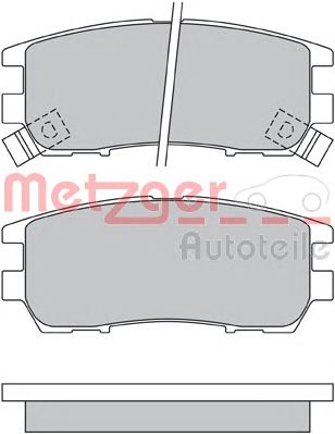 METZGER 1170251 -  Комплект тормозных колодок, дисковый тормоз