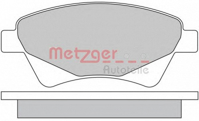METZGER 1170255 -  Комплект тормозных колодок, дисковый тормоз