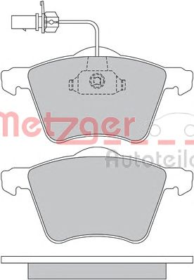 METZGER 1170261 -  Комплект тормозных колодок, дисковый тормоз