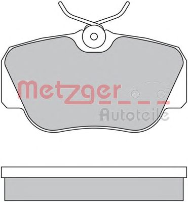 METZGER 1170266 -  Комплект тормозных колодок, дисковый тормоз
