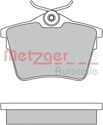 METZGER 1170269 -  Комплект тормозных колодок, дисковый тормоз