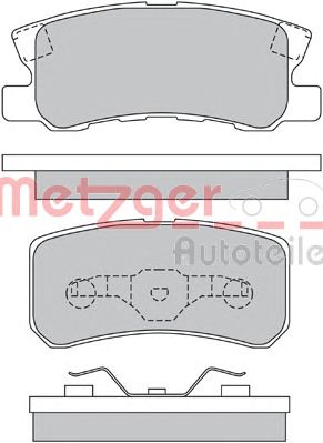METZGER 1170323 -  Комплект тормозных колодок, дисковый тормоз