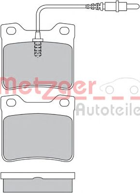 METZGER 1170336 -  Комплект тормозных колодок, дисковый тормоз