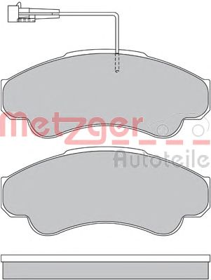 METZGER 1170344 -  Комплект тормозных колодок, дисковый тормоз