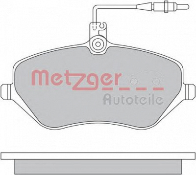 METZGER 1170346 -  Комплект тормозных колодок, дисковый тормоз