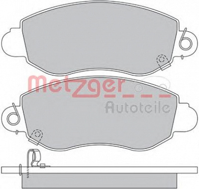 METZGER 1170365 -  Комплект тормозных колодок, дисковый тормоз