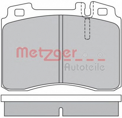 METZGER 1170374 -  Комплект тормозных колодок, дисковый тормоз