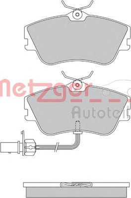 METZGER 1170376 -  Комплект тормозных колодок, дисковый тормоз