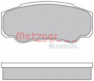 METZGER 1170381 -  Комплект тормозных колодок, дисковый тормоз