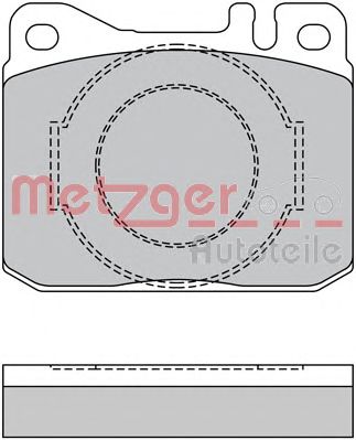 METZGER 1170385 -  Комплект тормозных колодок, дисковый тормоз