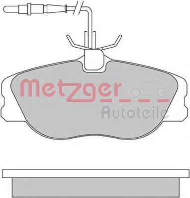METZGER 1170386 -  Комплект тормозных колодок, дисковый тормоз