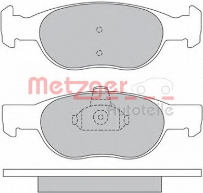 METZGER 1170390 -  Комплект тормозных колодок, дисковый тормоз