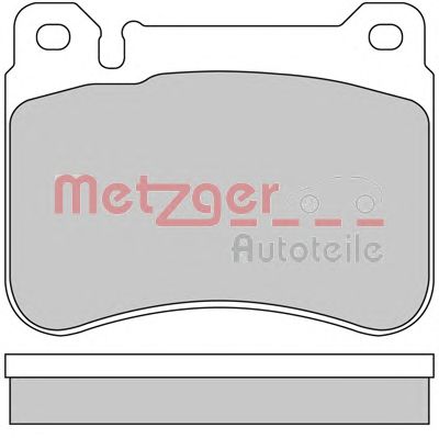 METZGER 1170407 -  Комплект тормозных колодок, дисковый тормоз
