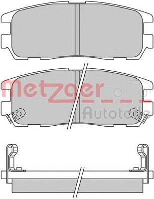 METZGER 1170414 -  Комплект тормозных колодок, дисковый тормоз