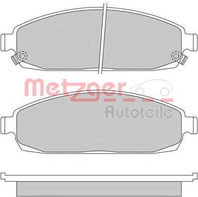 METZGER 1170423 -  Комплект тормозных колодок, дисковый тормоз