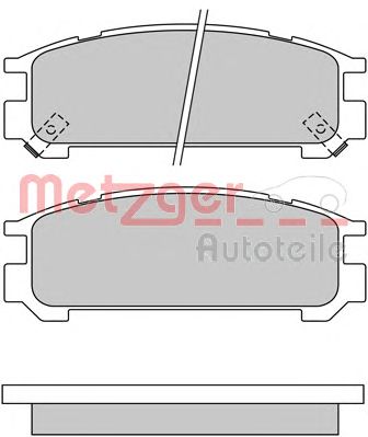 METZGER 1170429 -  Комплект тормозных колодок, дисковый тормоз