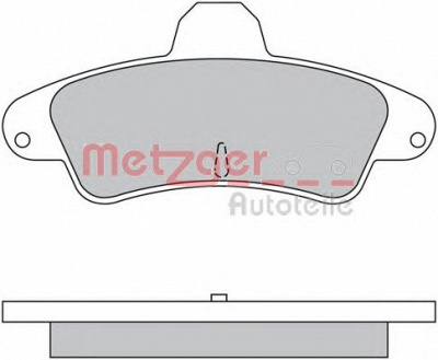 METZGER 1170430 -  Комплект тормозных колодок, дисковый тормоз