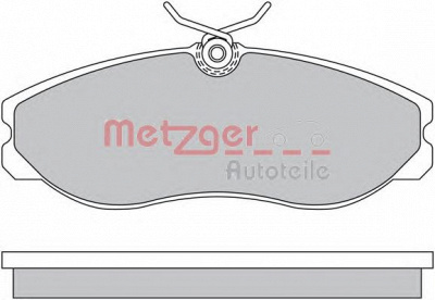 METZGER 1170451 -  Комплект тормозных колодок, дисковый тормоз