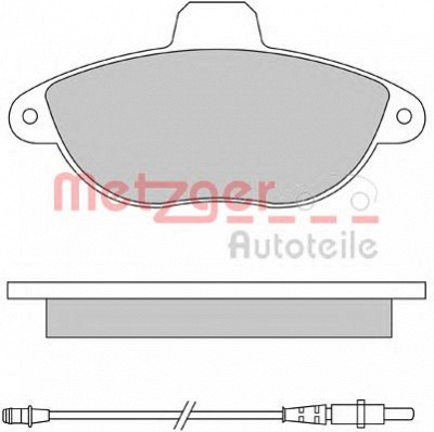 METZGER 1170455 -  Комплект тормозных колодок, дисковый тормоз