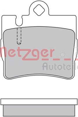 METZGER 1170460 -  Комплект тормозных колодок, дисковый тормоз