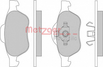 METZGER 1170462 -  Комплект тормозных колодок, дисковый тормоз