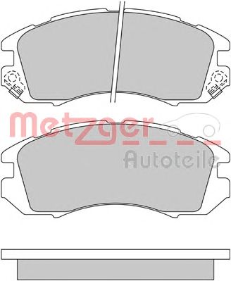 METZGER 1170474 -  Комплект тормозных колодок, дисковый тормоз