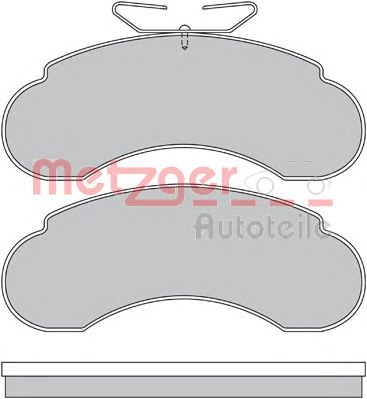 METZGER 1170485 -  Комплект тормозных колодок, дисковый тормоз