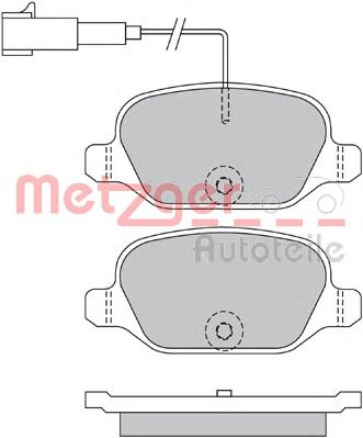METZGER 1170500 -  Комплект тормозных колодок, дисковый тормоз
